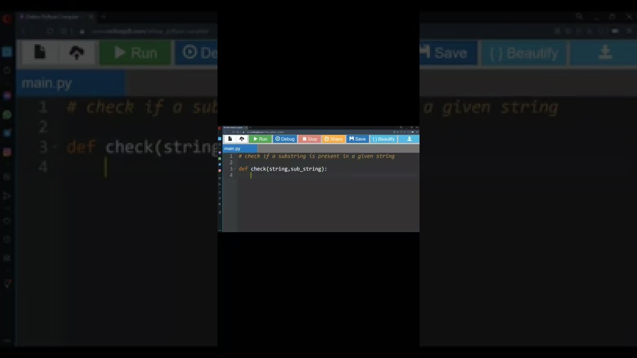 Python | Check if a Substring is Present in a Given String