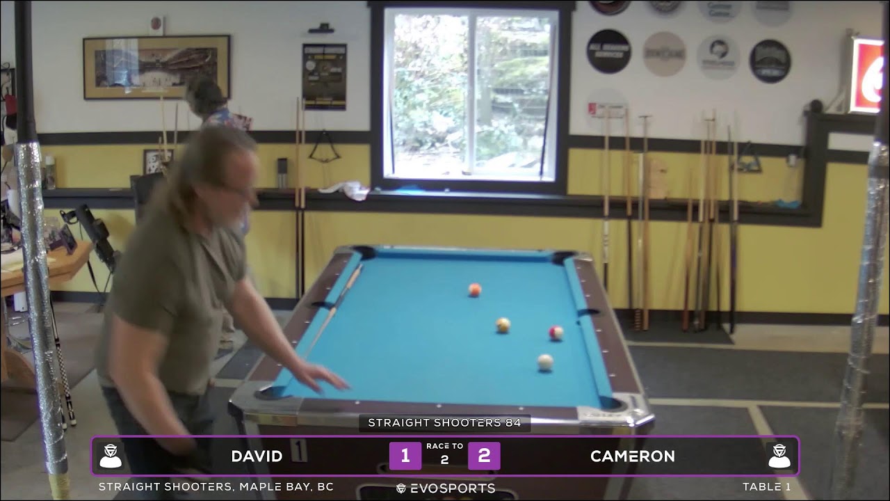 DAVID vs CAMERON - STRAIGHT SHOOTERS - TABLE 1 | EvoSports