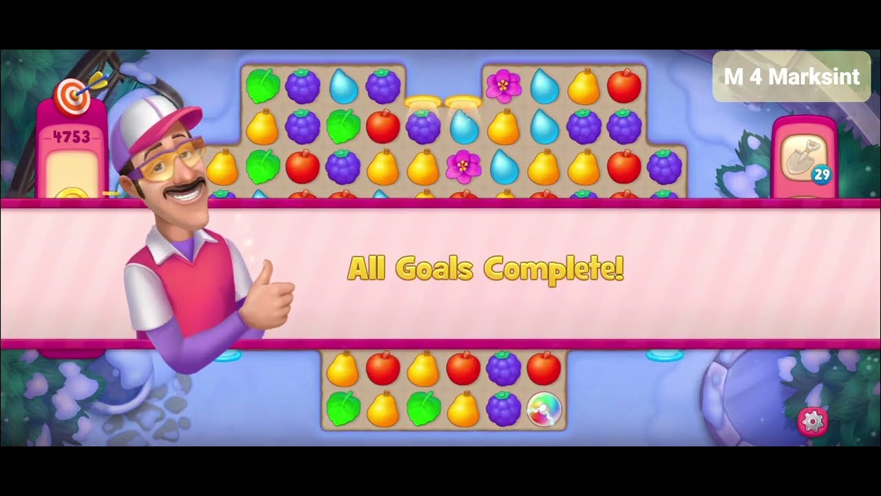PLAYRIX GARDENSCAPES || GARDENSCAPES Level clearing || LEVEL 4753 || #4753