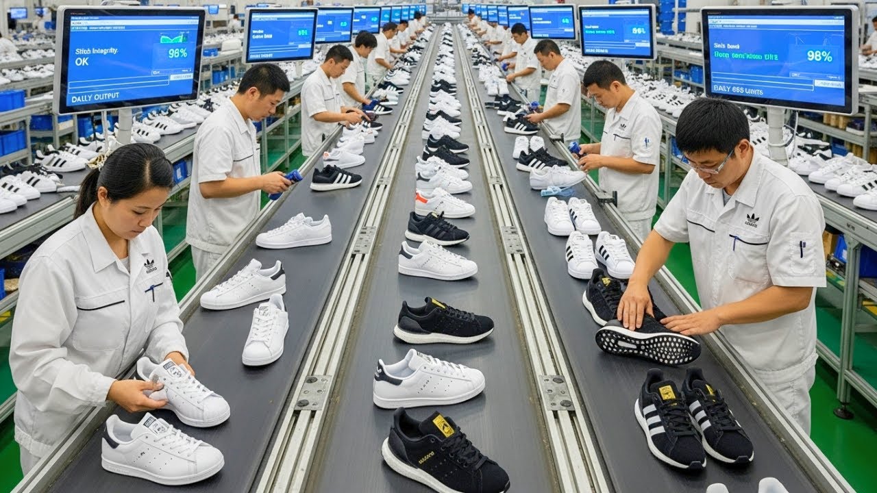 FULL PROCESS | Inside the Adidas Shoe Factory &ndash; How Millions of Sneakers Are Made Every Year