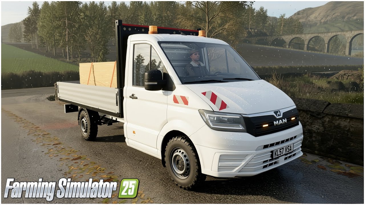 KINLAIG FS25 #62 - CAMBIAMO FURGONE PRENDIAMO UN MAN TGE FLATBED - GAMEPLAY ITA