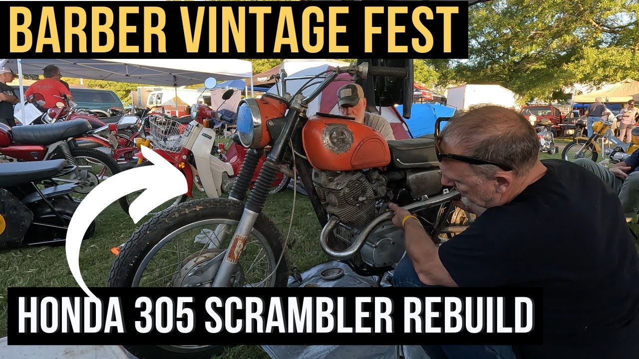 We Put Together a 1967 Honda 305 Scrambler At Barber Vintage Festival