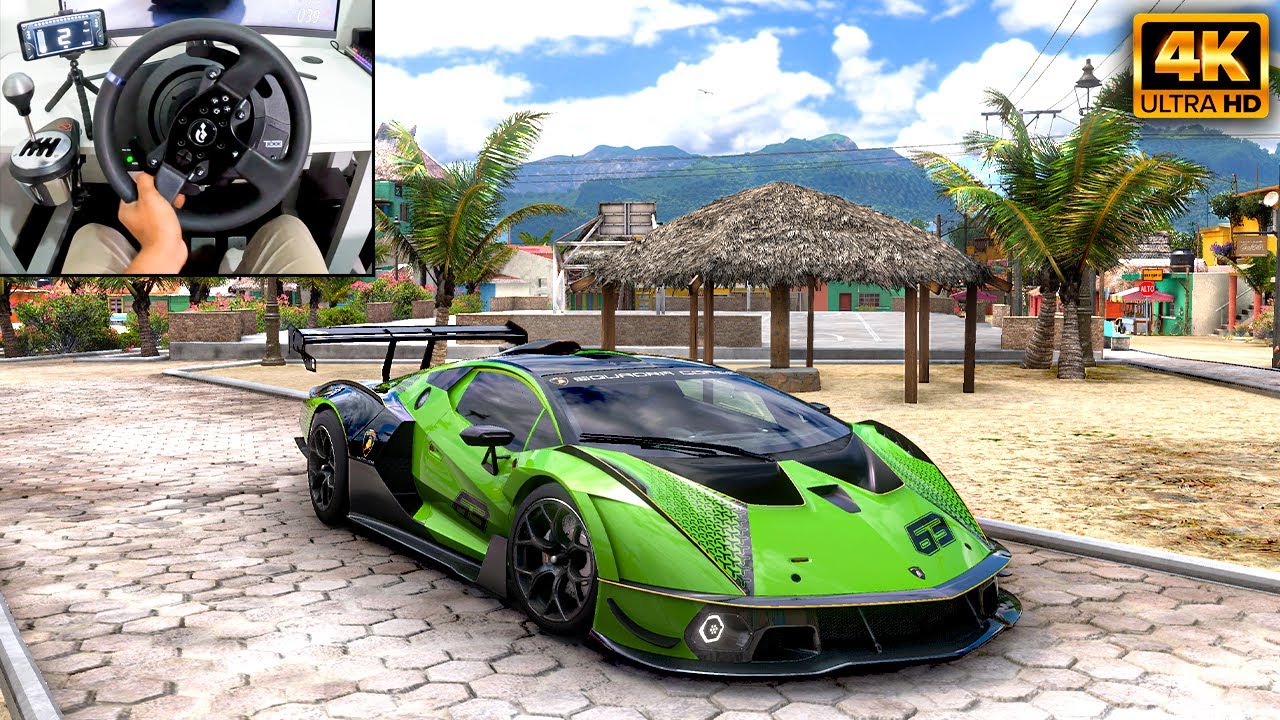 1500HP Lamborghini Essenza | Goliath Race | Forza Horizon 5 | Thrustmaster T300RS gameplay