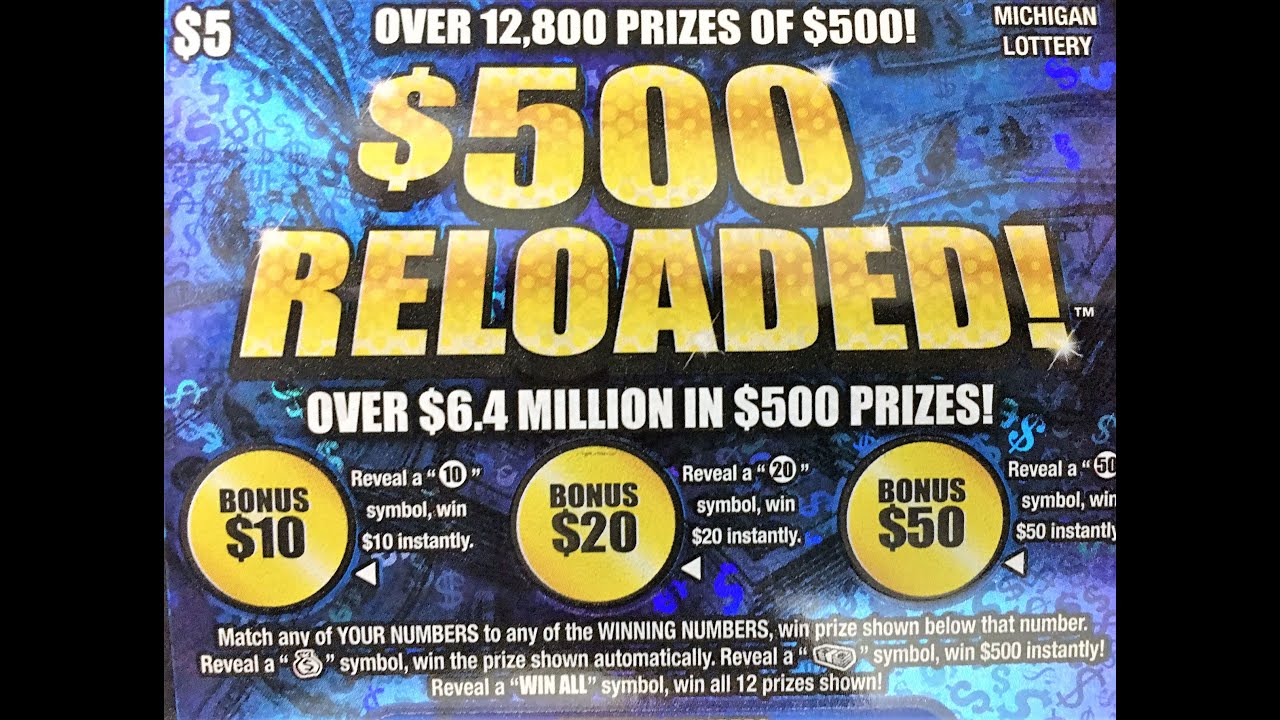$500 Reloaded! Lottery Instant ticket
