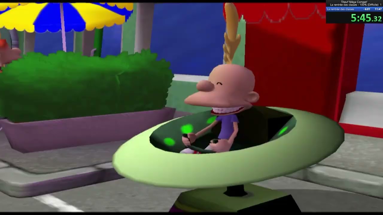 Titeuf Méga Compet’ (PS2) Speedrun La rentrée des classes 100% Difficile 13:57 (LRT 11:22)