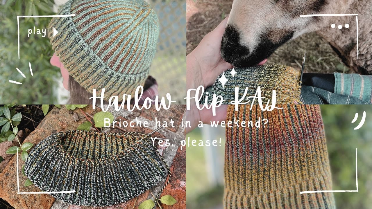 Harlow Flip KAL: A Hat in a Weekend? Yes, please!: Vlog 36