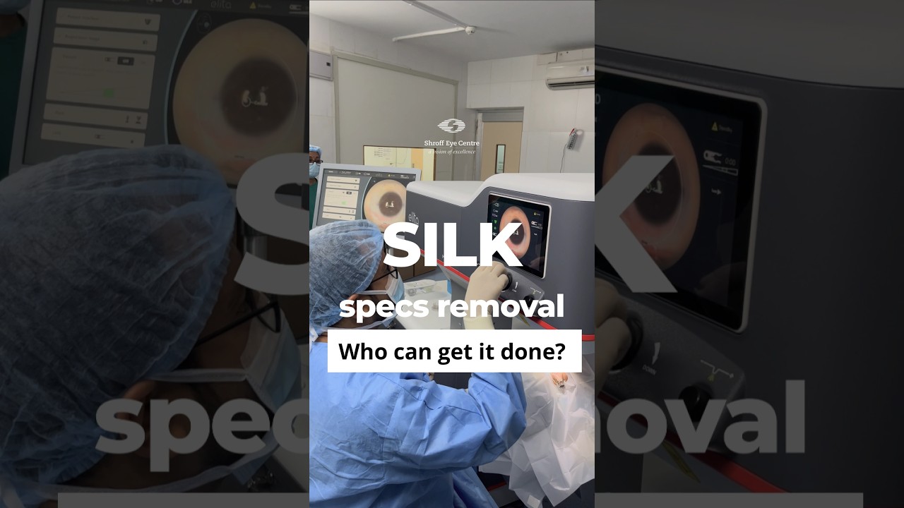 Can you get SILK specs removal? #silkeyesurgery #myopia #shroffeyecentre