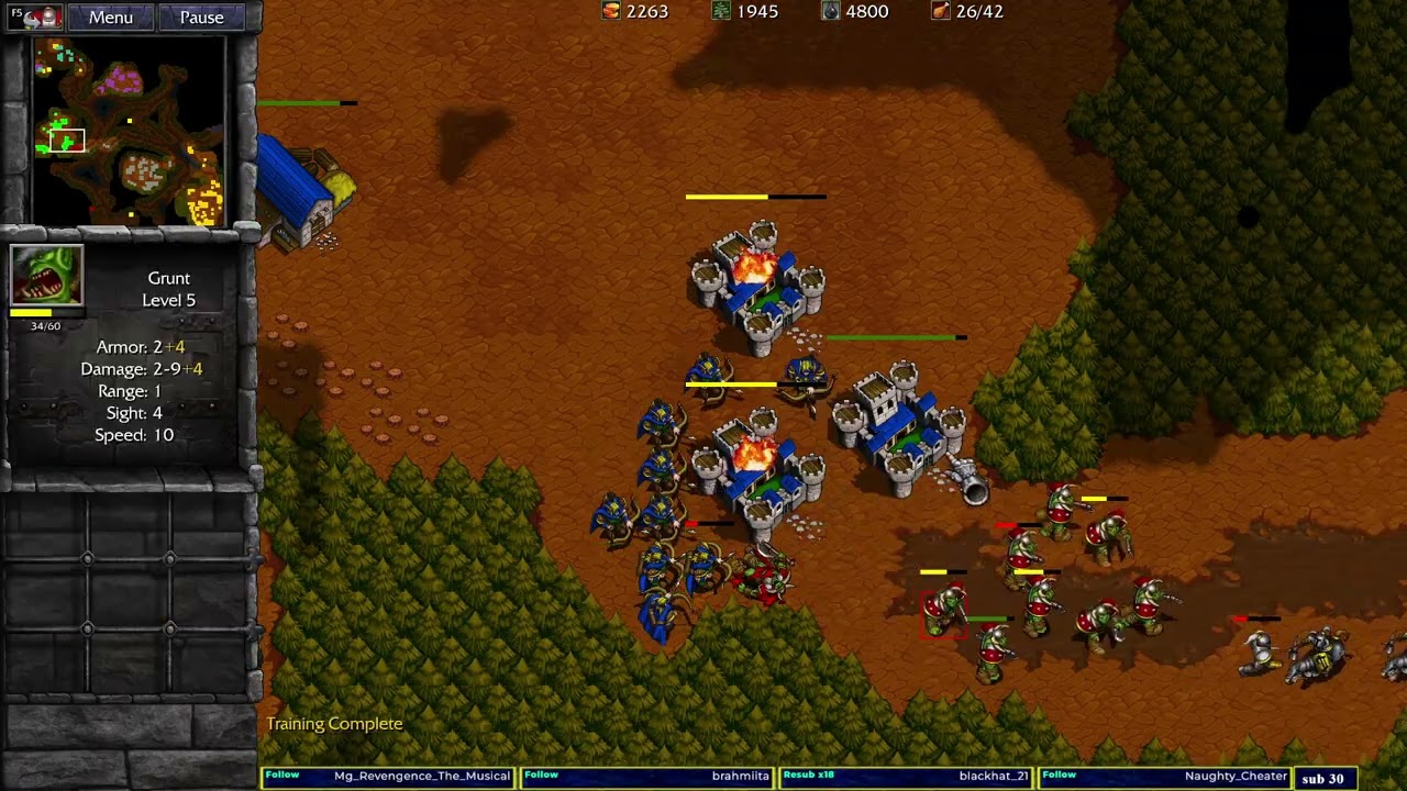 Warcraft 2 Remastered Forest Trail 4v4