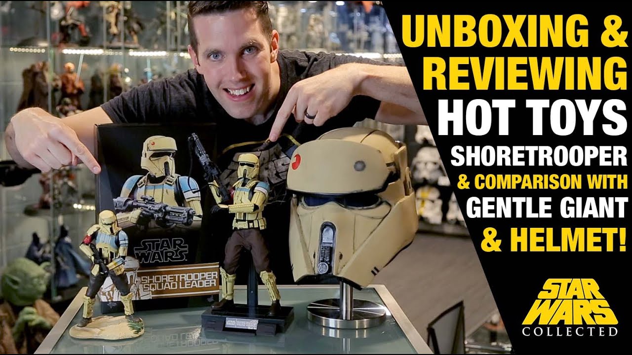 Hot Toys Shoretrooper unboxing and review + Gentle Giant and Helmet comparison