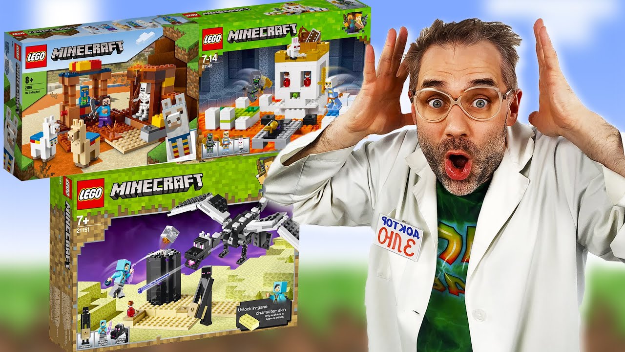 ДОКТОР ЗЛЮ И ВСЕ НАБОРЫ LEGO MINECRAFT: ЭНДЕР ДРАКОН, АРЕНА-ЧЕРЕП И ТОРГОВЫЙ ПОСТ ЛЕГО МАЙНКРАФТ!