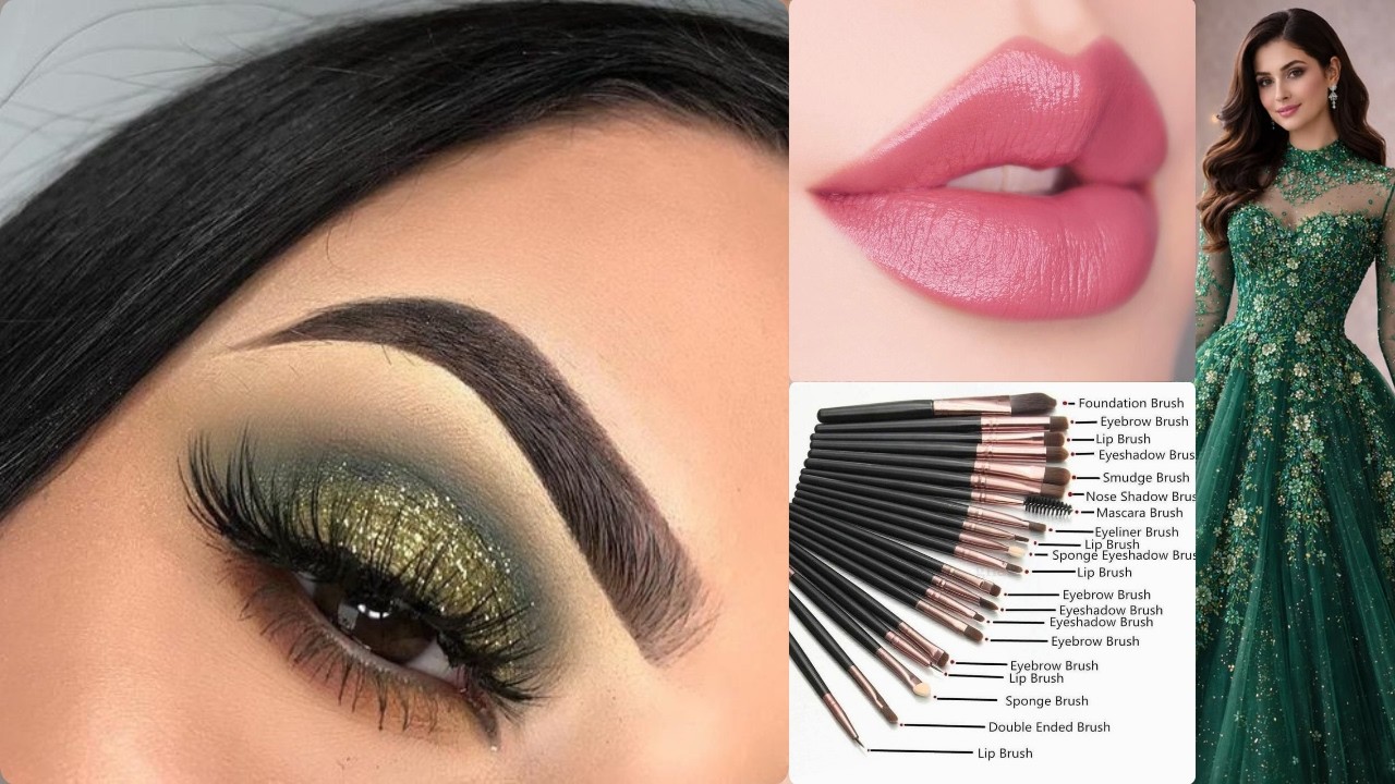 Green eye makeup|Green eye|Green eye makeup tutorial|Makeup for beginners
