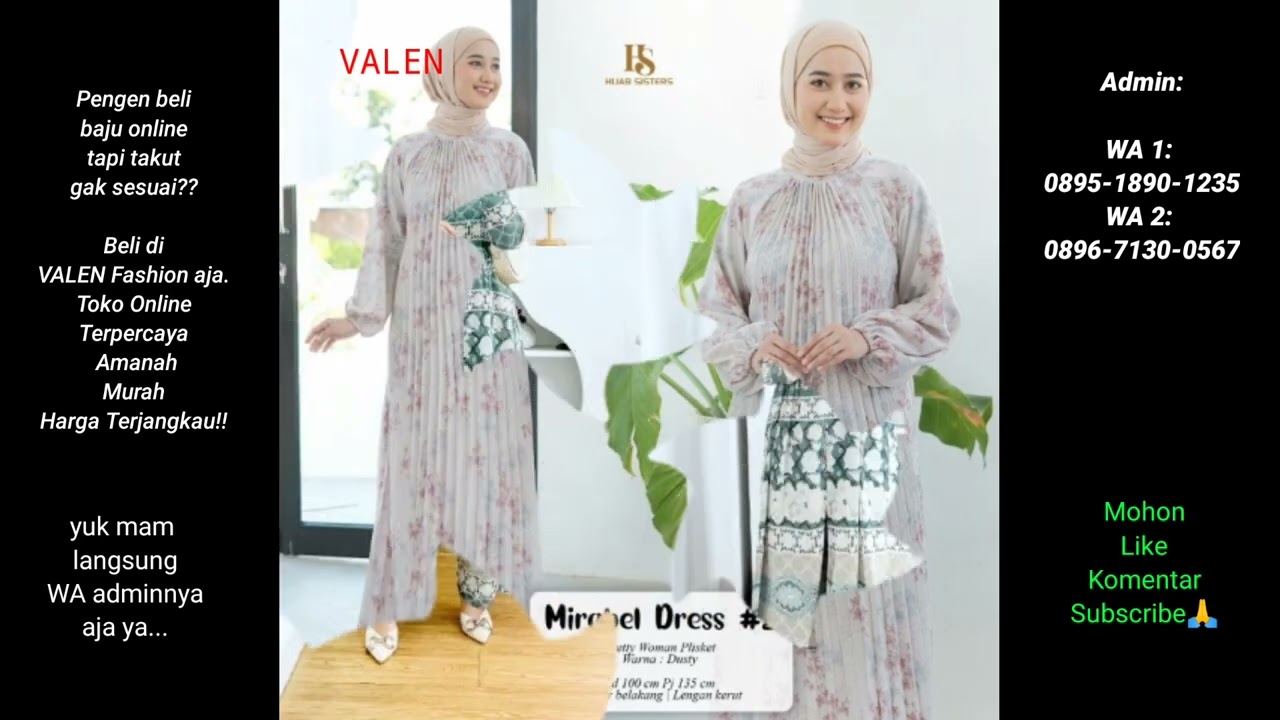 3 Spesial Model Gamis Terbaru 2025 2026 | Gamis Lebaran Pengajian Pesta Kondangan