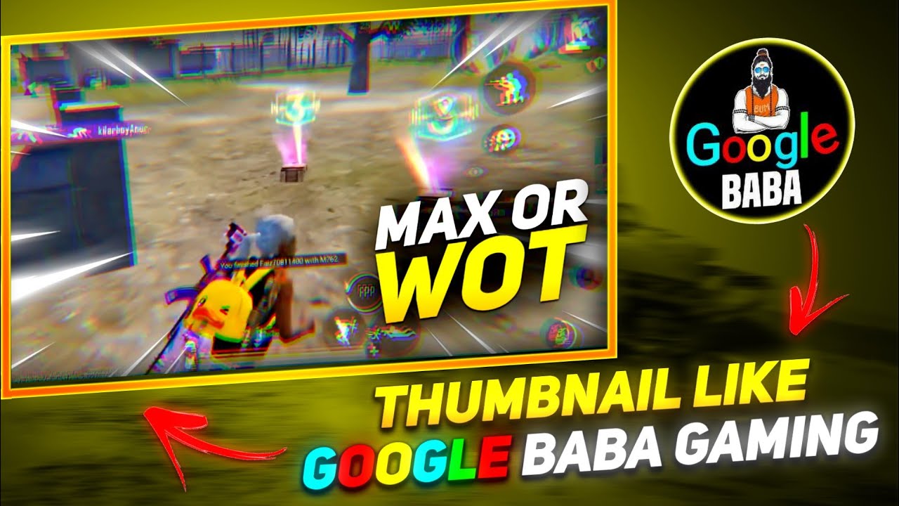 @Google Baba Gaming Thumbnail Tutorial 👀 || How To Make Thumbnail Like @Google Baba Gaming