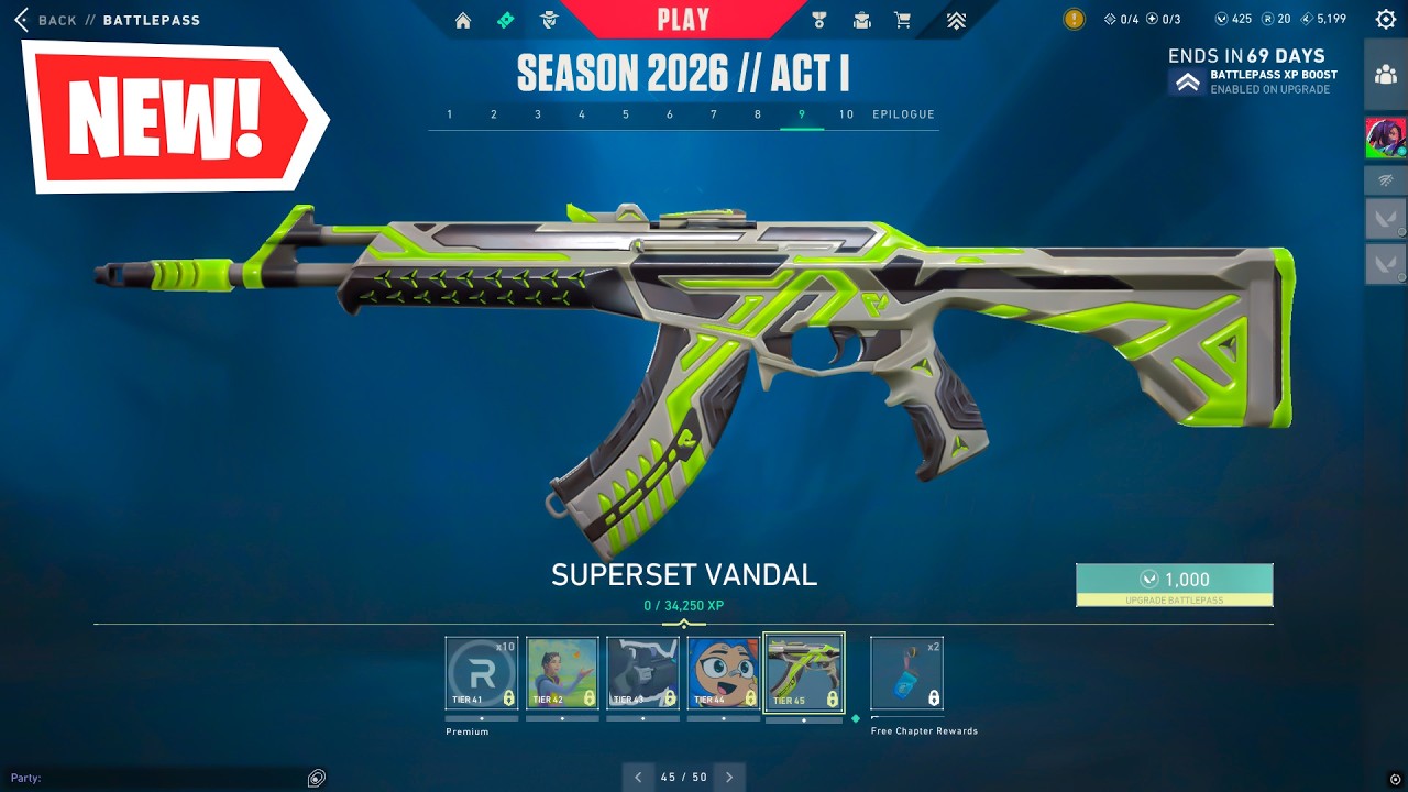 NEW Season 2026 Act 1 Battle Pass for VALORANT Showcase!