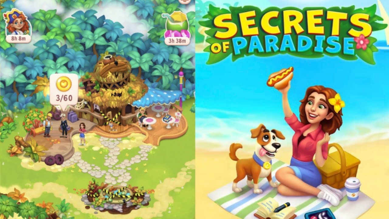 Secrets of Paradise Merge Game | Level 5-7 Day 2 Part 2  ☕️🥛 #merge