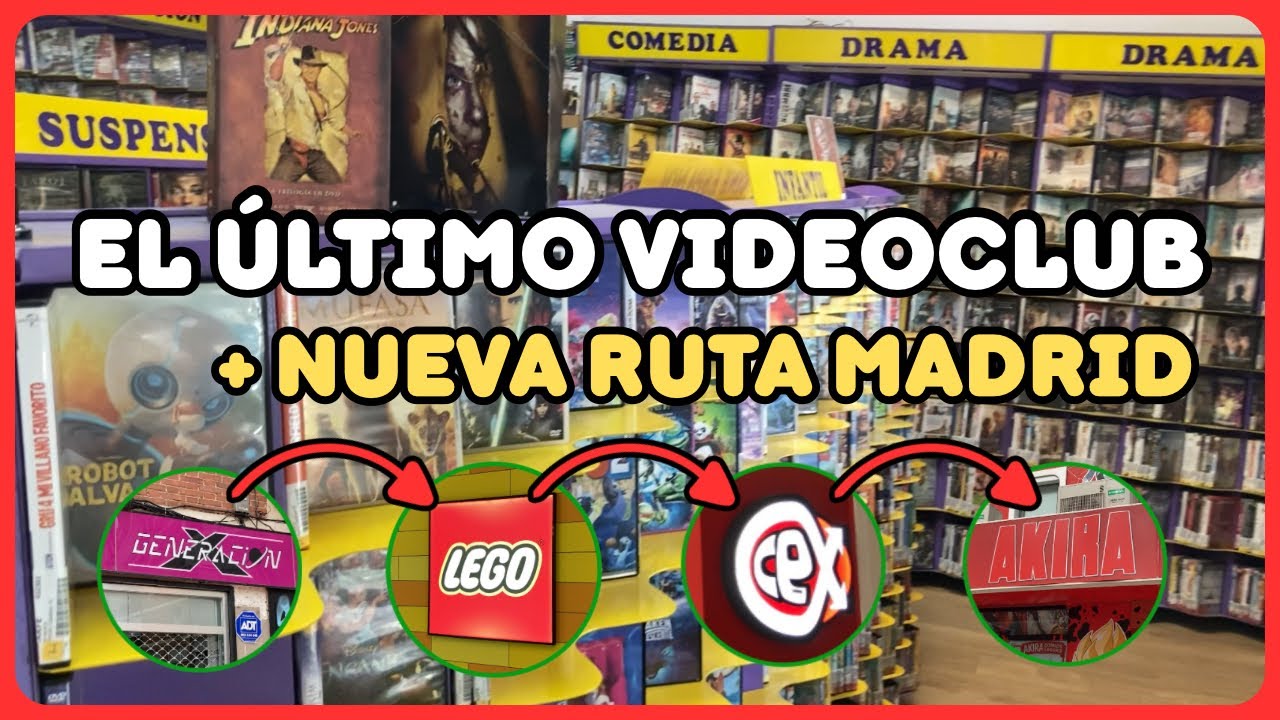 🔥 El ÚLTIMO VIDEOCLUB de Madrid y RUTA de TIENDAS FRIKIS que NO VERÁS en YouTube