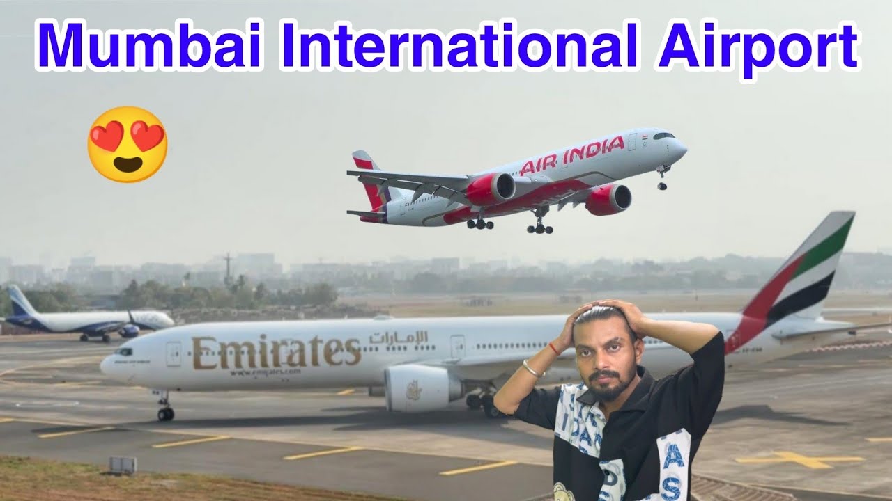Mumbai Airport Flight Take Off And Landing Video | jari mari hill mumbai | mumbai airport view |