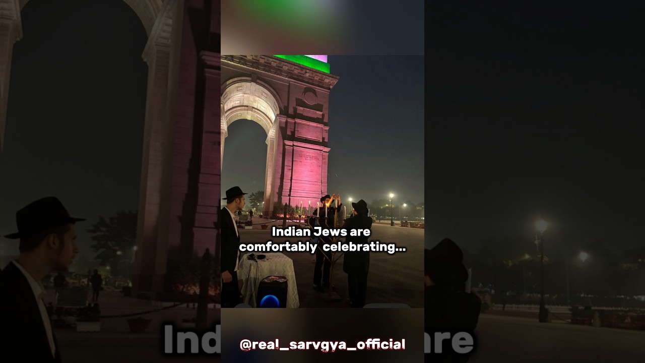 Indian Jews are comfortably celebrating Israel's Hanukkah festival  🇮🇱 🇮🇳😍