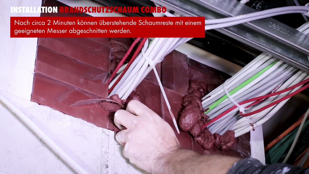 Brandschutz: Hervorragende Brandschutzeigenschaften mit dem W&uuml;rth Brandschutzschaum Kombi
