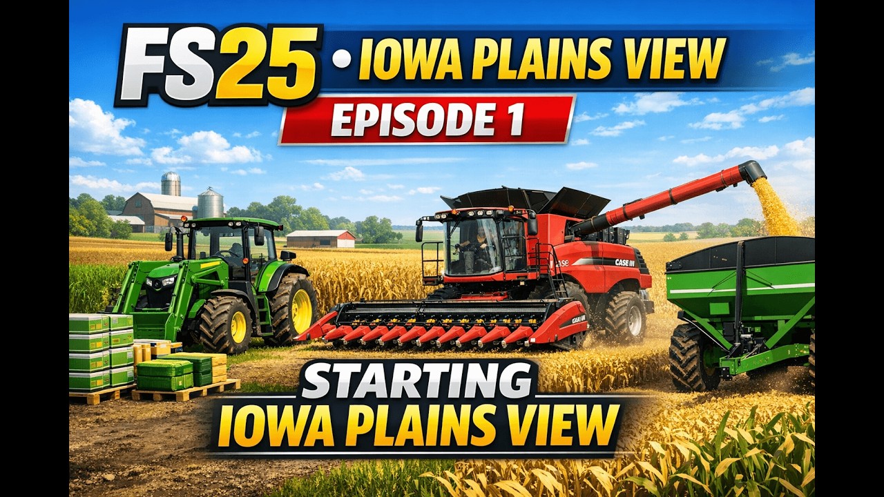 Farming Simulator 25 Iowa Plains View Eposide 1