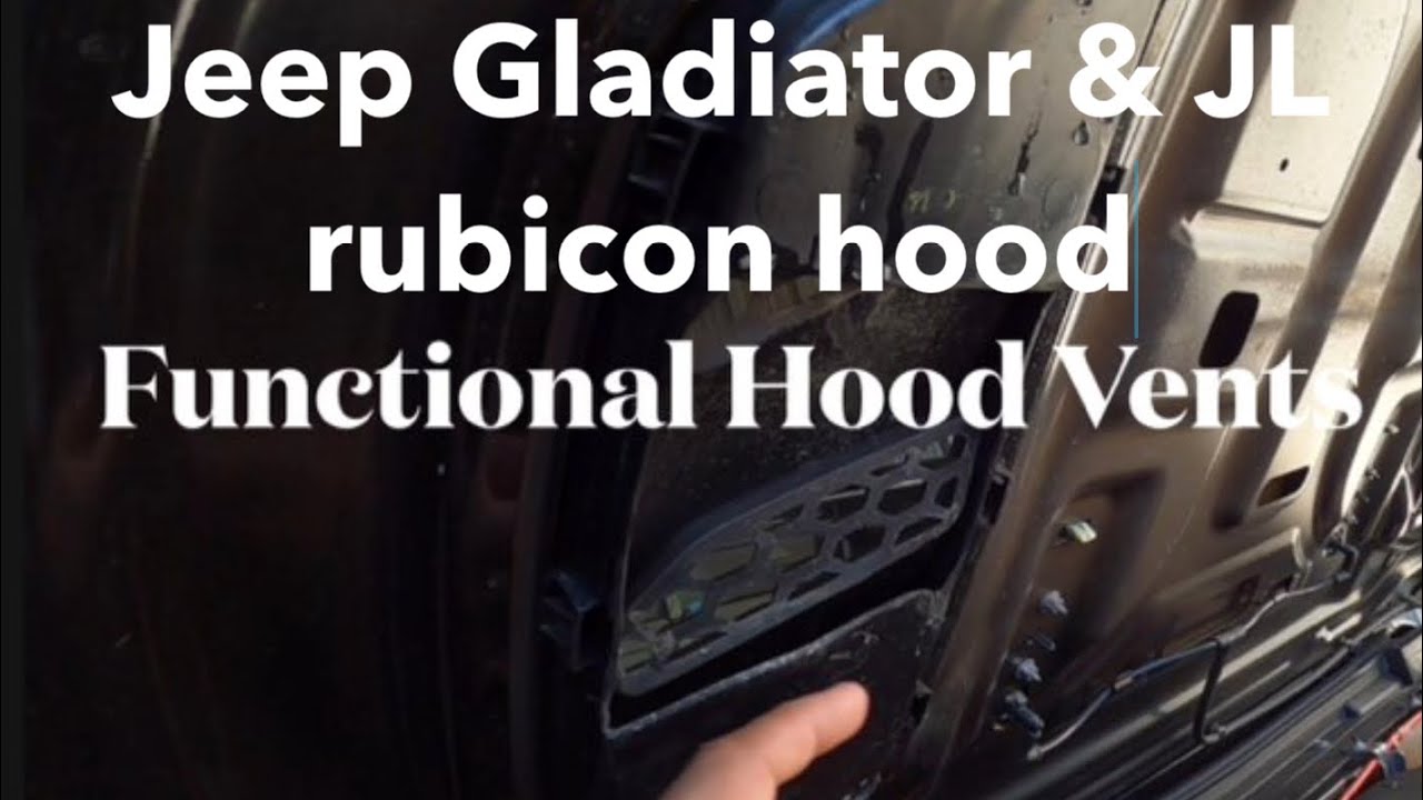 Jeep Gladiator hood vent Mod review