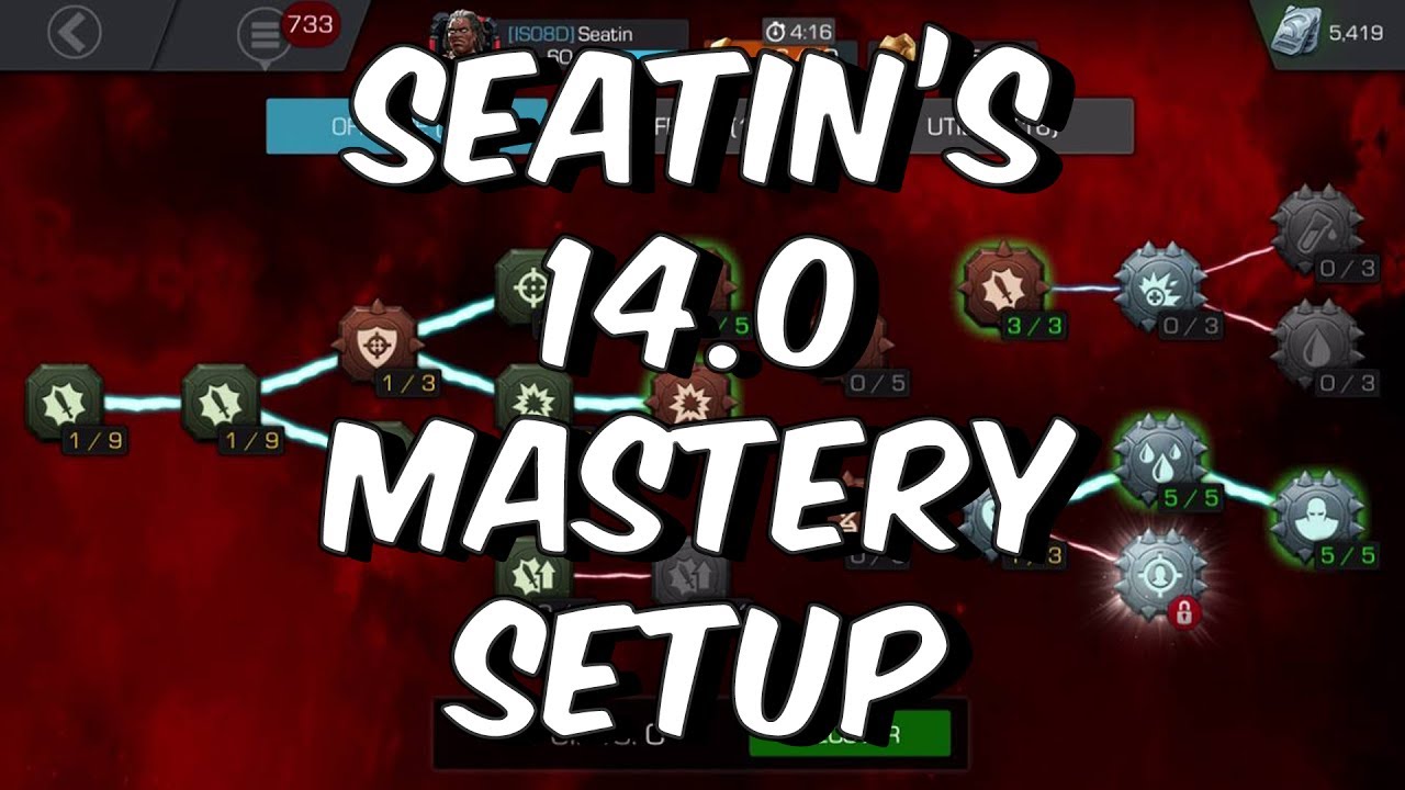 Seatin's 14.0 Mastery Setup - Marvel Contest Of Champions