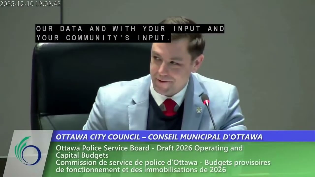 Councillor Kelly's Questions About Rural Ottawa Policing and the Police Service Board's Budget