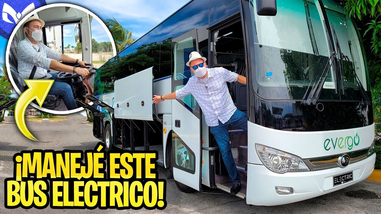 PROBANDO EL PRIMER AUTOBUS ELECTRICO EN MI PAIS!!!!!!!