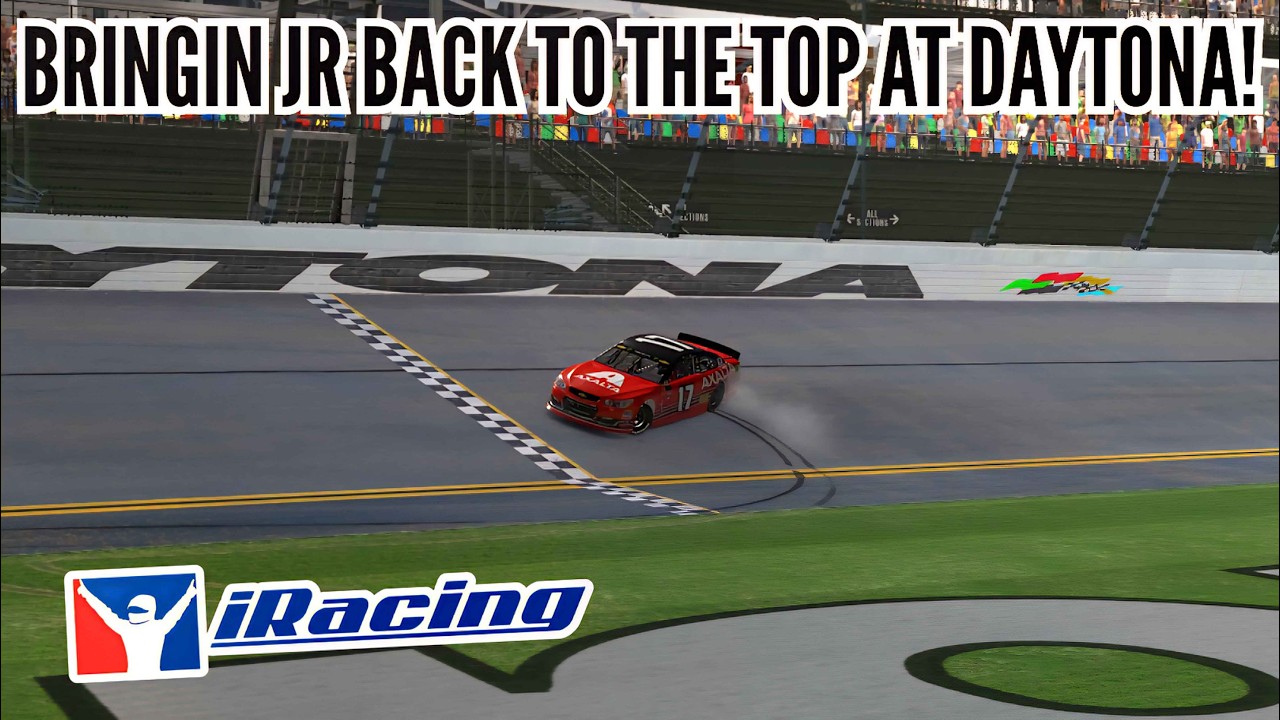 Dale Jr on top!! iRacing ARCA Menards Series at Daytona