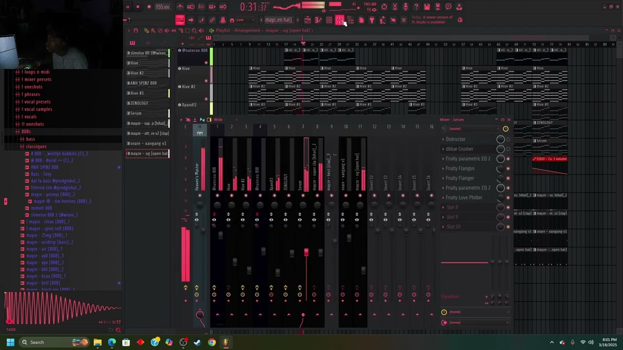 Guessing How MDMA by Che was produced based off a SNIPPET