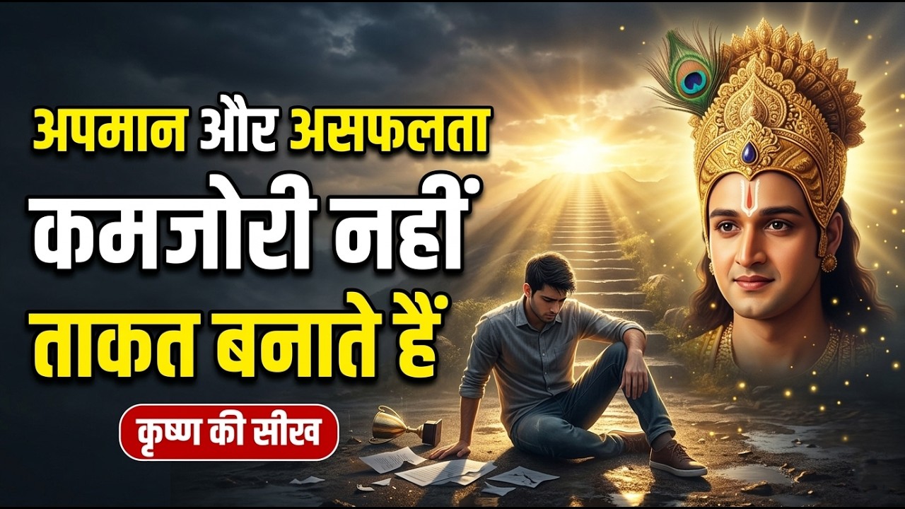 🕉️ अपमान और असफलता ही व्यक्ति को मजबूत बनाते हैं | Krishna Motivational Speech | krishna vani