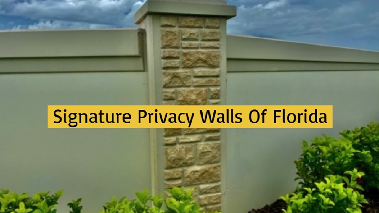 Precast Concrete Fence, Precast Concrete Walls, Monument Signs - Signature Privacy Walls Of Florida