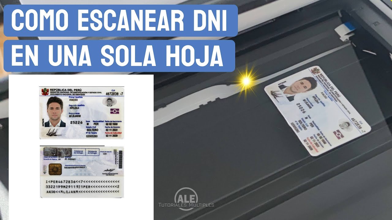 Como ESCANEAR un DNI en una sola hoja 📄