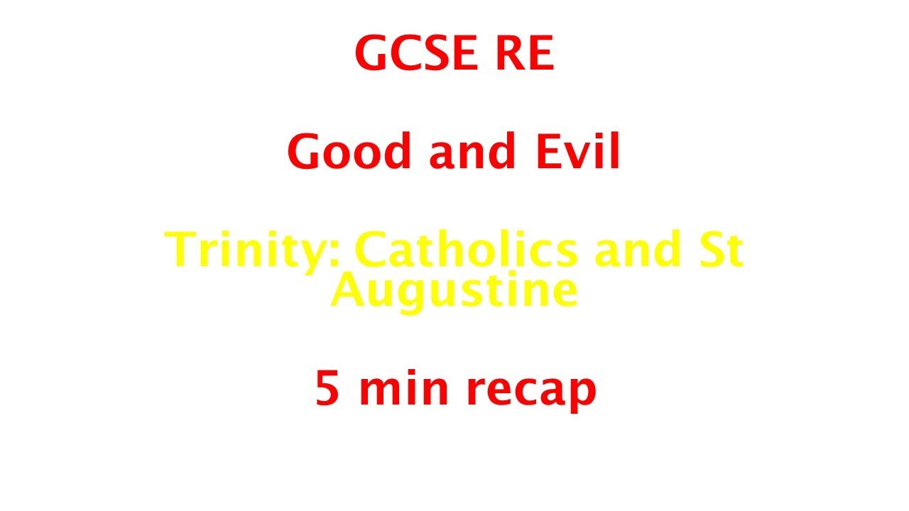 GCSE RE (Eduqas) - Троица: Католики и Святой Августин (5-минутный обзор)