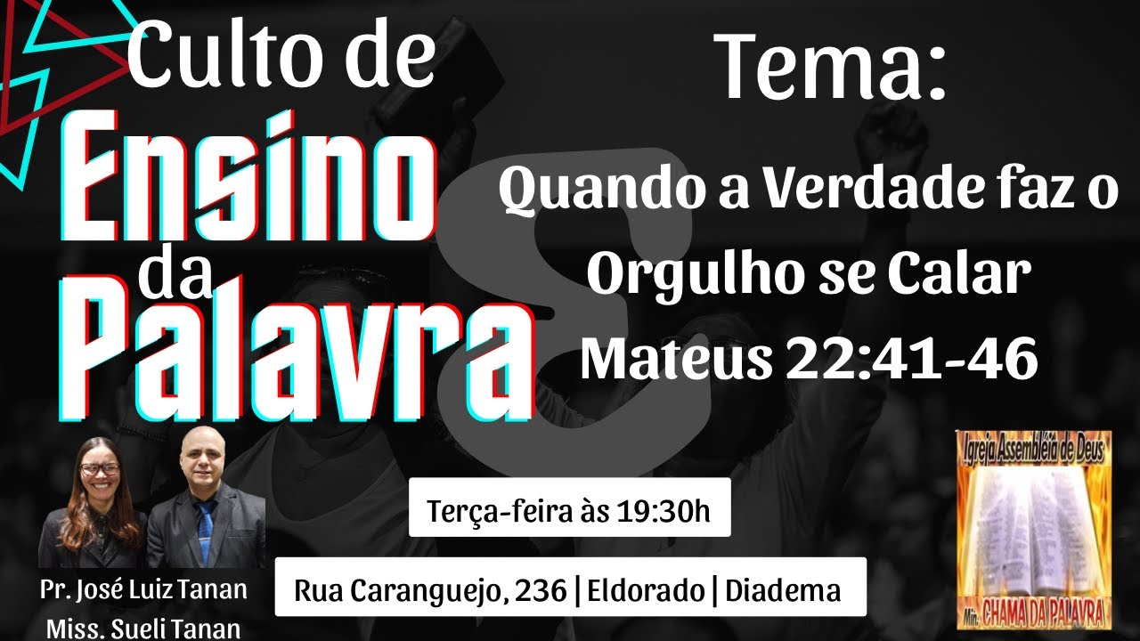 QUANDO A VERDADE FAZ O ORGULHO SE CALAR I PR. JOSÉ LUIZ TANAN