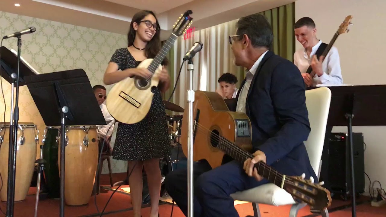 Fabiola tocando el Cuatro, Actividad con ELMERA y Silverio