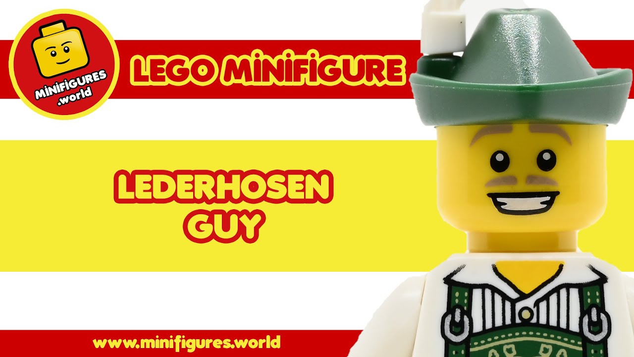 🍪 LEGO minifigure: Lederhosen Guy (col115) 🍪 [SERIES 8]
