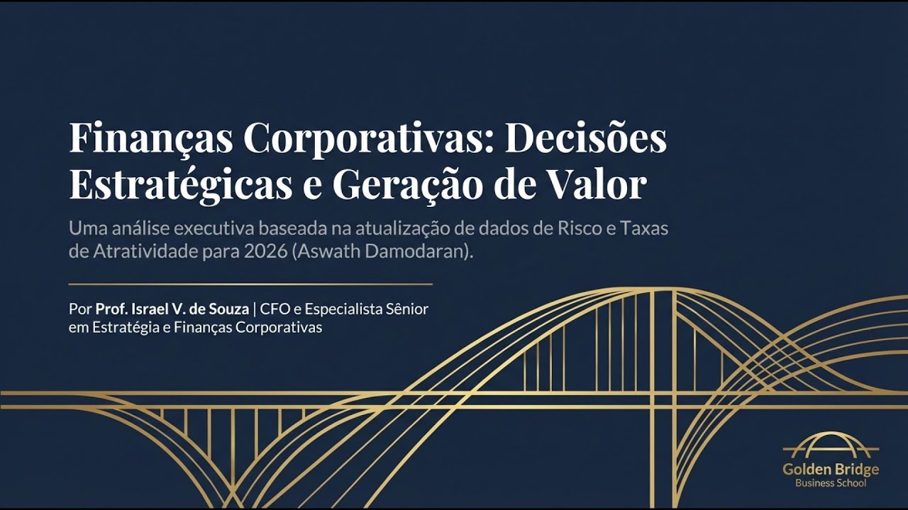 🔵 LIVE ESPECIAL – Finanças Corporativas, Risco e Taxas de Atratividade 🈂️