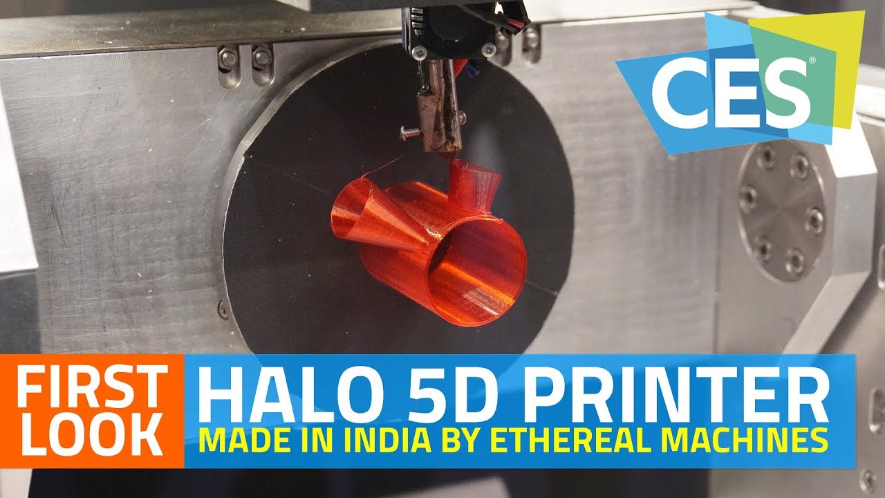 Made in India Halo 5D Printer First Look | CES 2018 Best Innovation Award Winner