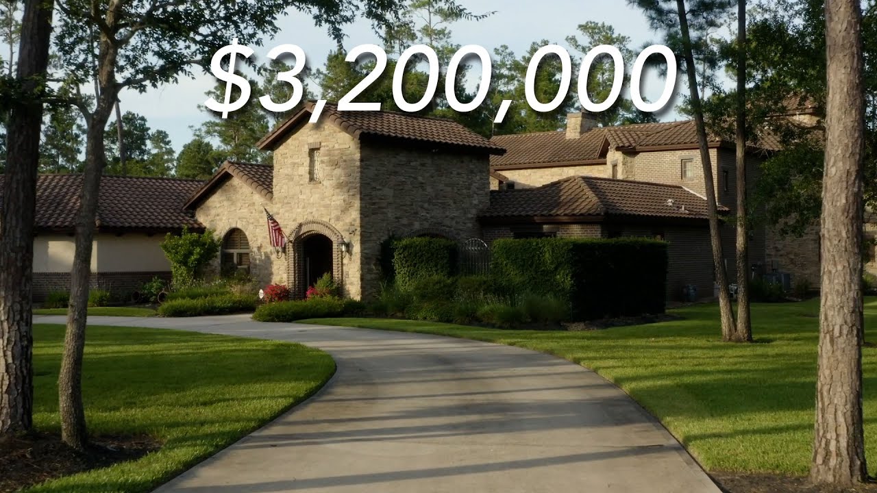 $3,200,000 Luxurious Villa Custom Home In Magnolia Texas | Incredible Golf Course