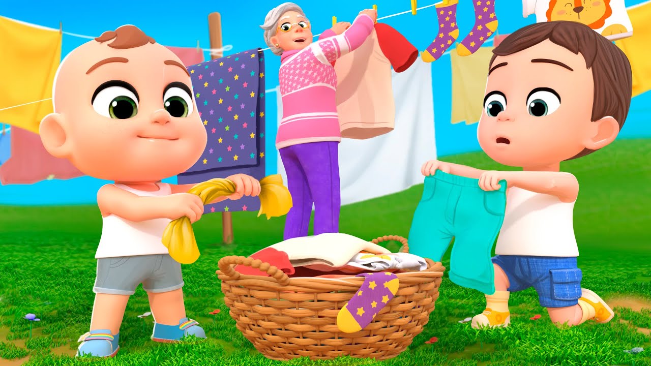 Laundry Day on the Farm + MORE Lalafun Nursery Rhymes & Kids Songs