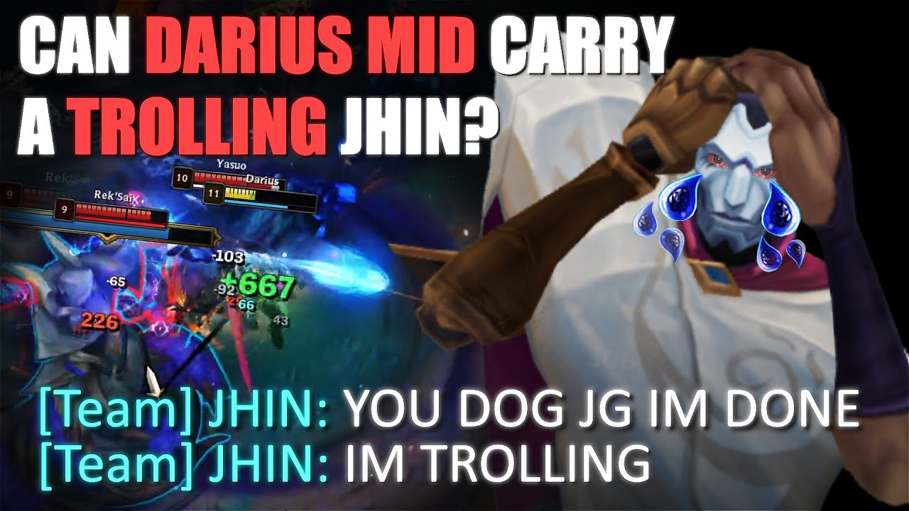CAN DARIUS MID CARRY A TROLLER???