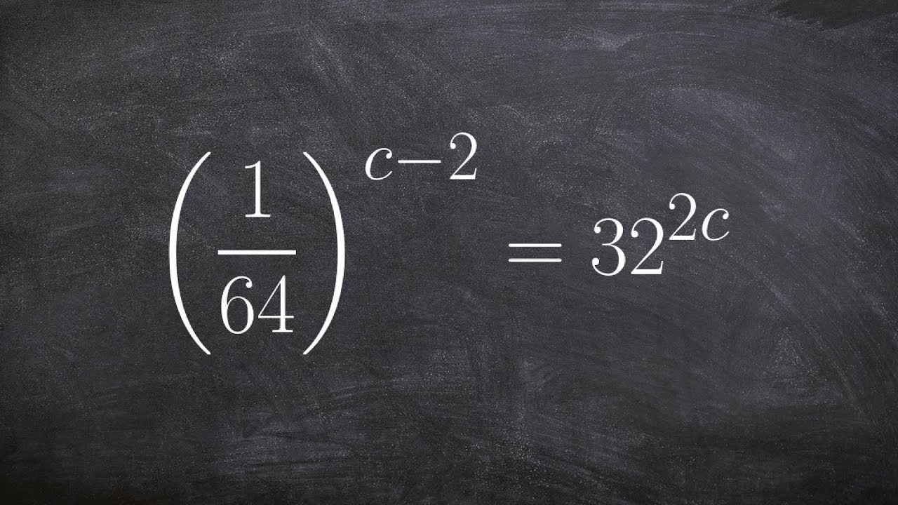 Solving an exponential equation with negative exponents