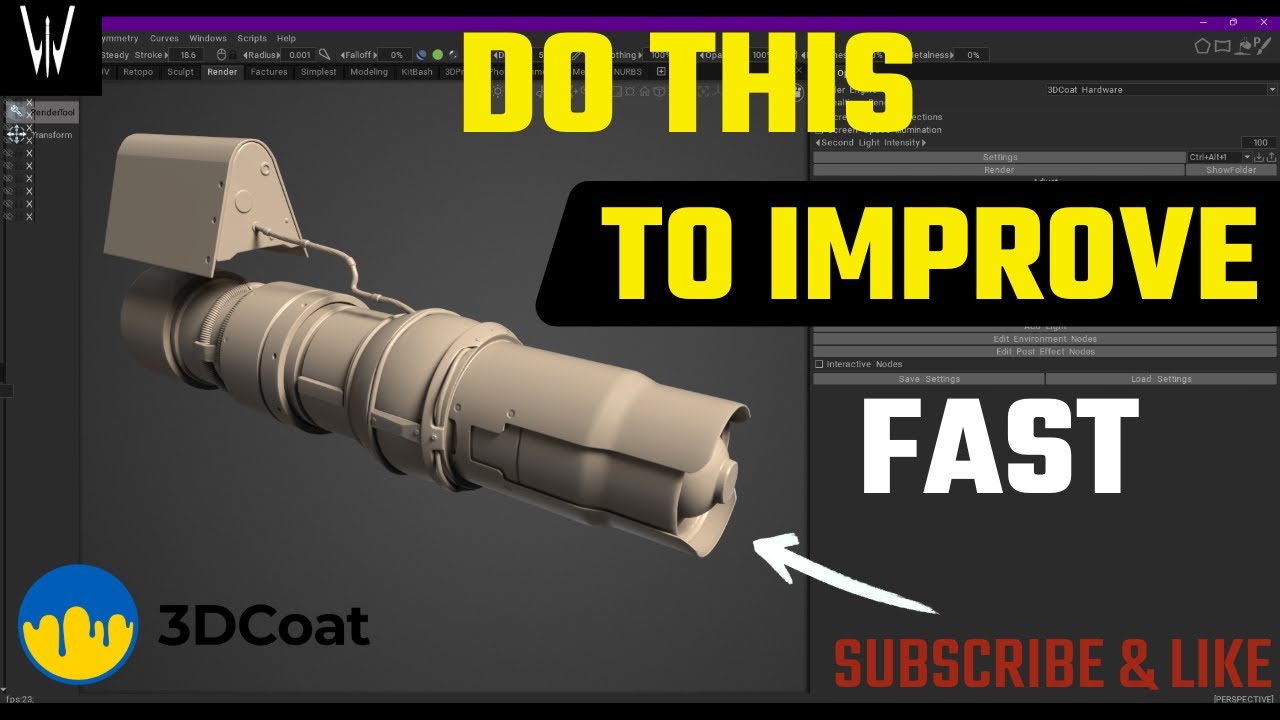 Mastering 3DCoat with this daily study technique