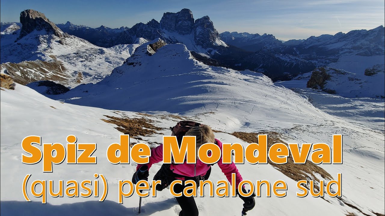 Spiz de Mondeval (quasi in cima): via normale per canalone sud (partenza da strada per Passo Giau)