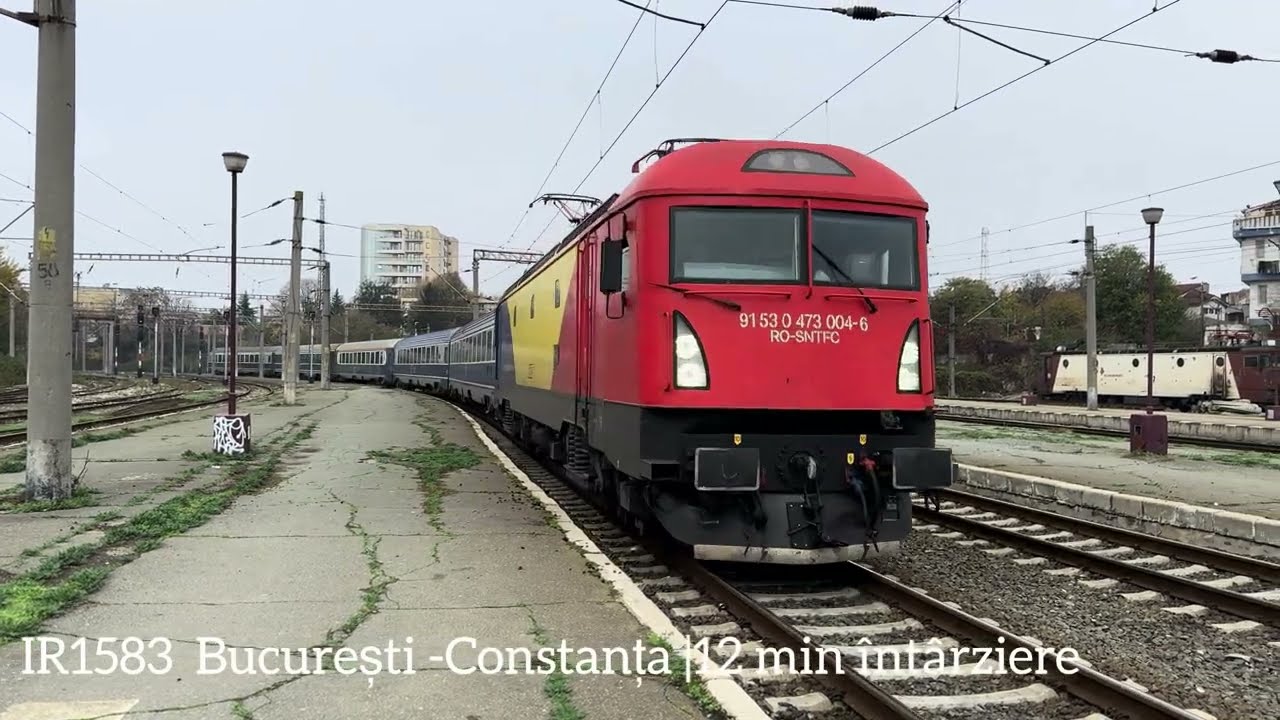 Trenuri de,Decembrie in gara Constanța 