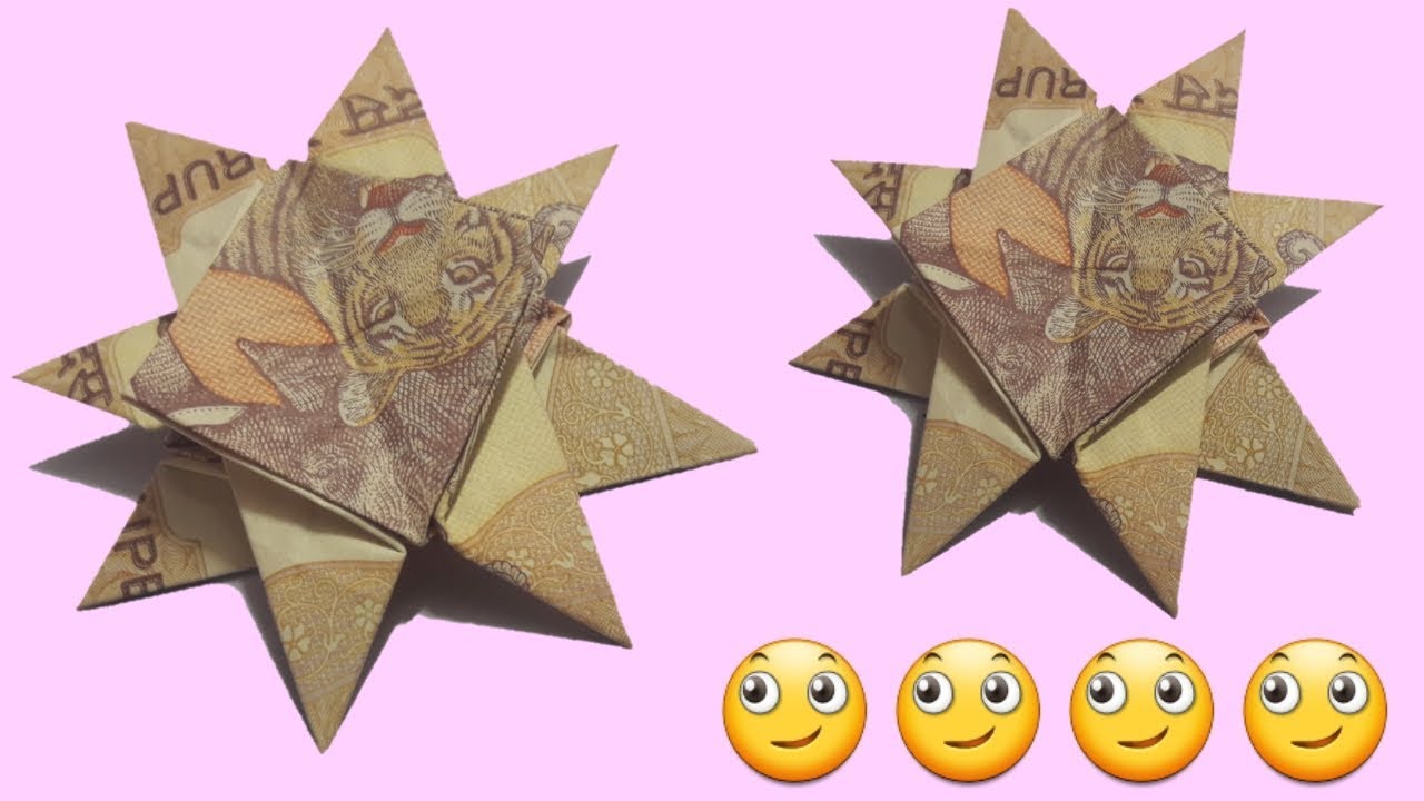 How to make star from Note // note se star banana // origami star