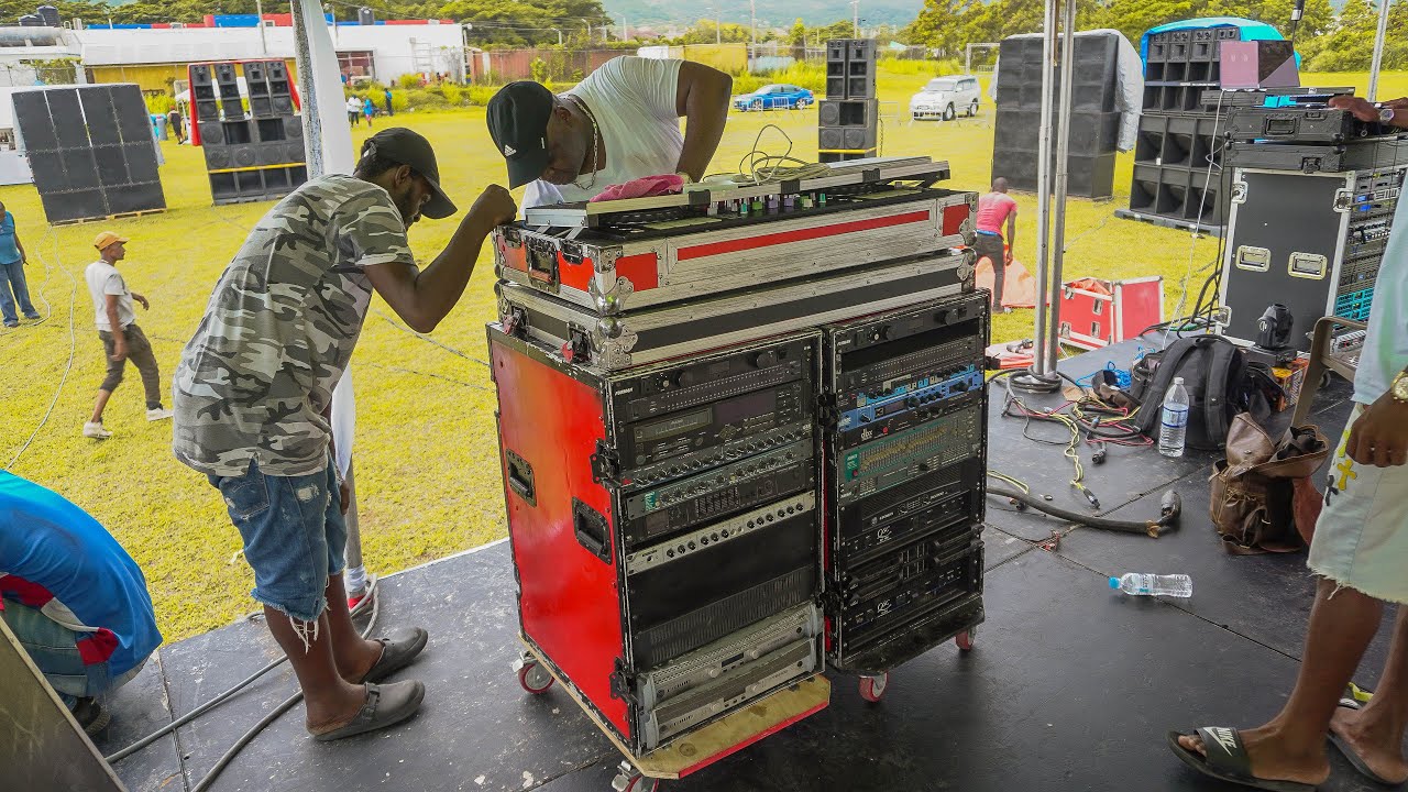 Sound Systems Setup In Jamaica - G-Force, Exxtacy & Soul Adventurer | Priory St. Ann May 27, 2023