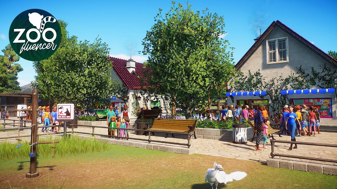 Peafowl Food Court Habitat | Planet Zoo Speed Build | Veluwe Zoo EP20