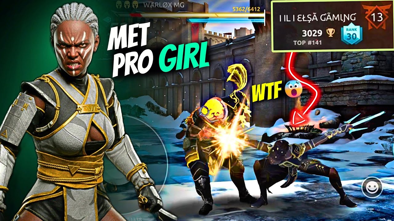 I Met Pro GIRL And She Breaks Something 🥲 | Shadow fight arena 